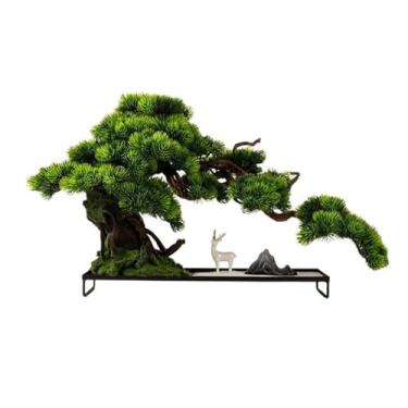 Imagem de Bonsai artificial zen, entrada de casa, hotel, lobby, decoração, paisagem, simulação de árvore falsa, ornamentos de pinheiro, árvore de bonsai artificial