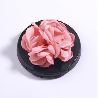 Imagem de 10 peças feitas à mão em tecido de chiffon rosa flores artificiais para convites de casamento, roupas, chapéus, 3