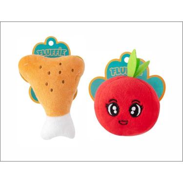 Imagem de Brinquedo Para Pet Cachorro Gato De Pelúcia 2 Unidades