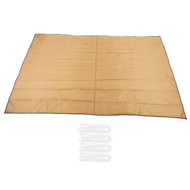 Imagem de Guarda-sol vela bloco uv pano de toldo retangular dobrável para pátio jardim piscina pano oxford 2x3 metros (Cáqui)