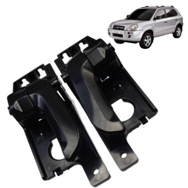 Imagem de Par Puxador Maçaneta Interna Hyundai Tucson Preta