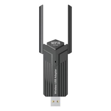 Imagem de Adaptador AX1800 USB 3.0 WiFi 6 Placa de rede de banda dupla com antenas giratórias suporta protocolo IEEE802.11ax para desktops