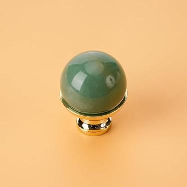Imagem de 1 puxador de mármore colorido - maçaneta de porta de furo único de liga de zinco, maçaneta de porta de guarda-roupa redonda simples, decoração de móveis mostra gosto (verde)