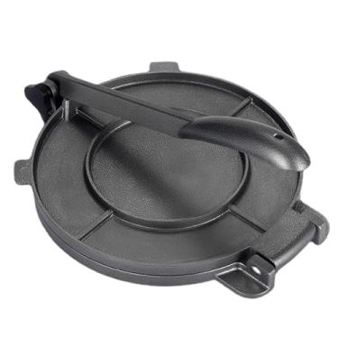 Imagem de GLOGLOW Prensa de Tortilha para Eletrodomésticos de Bancada, 8 Polegadas, Liga de Alumínio, Serviço Pesado, para Massa de Milho e Tortilhas Caseiras, Utensílios de Cozinha Pretos (Preto)