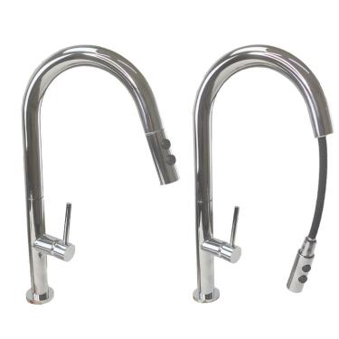 Imagem de Torneira Gourmet Cozinha Ducha Retratil 2 Modos De Jato Bancada Monocomando Quente Frio