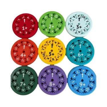 Imagem de Fidget Spinners De Multiplicação: Brinquedos Educacionais Para Criança