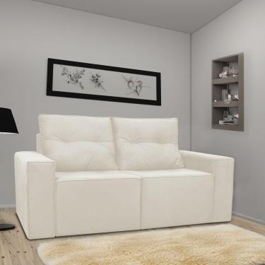 Imagem de Sofá 2 Lugares Onix 1,80m Para Sala Confortavel Sued Herrero Cor:bege