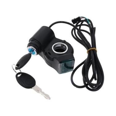 Imagem de Acelerador De Polegar Para Bicicleta Elétrica Com Voltímetro Digital E