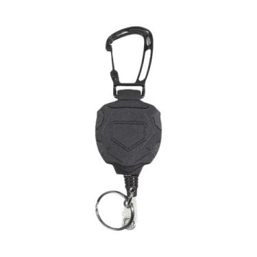 Imagem de Chaveiro Retrátil Reforçado Para Crachá Com Corda De Aço E Alça Tática