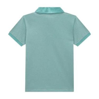 Imagem de CAMISA POLO PIQUET INFANTIL COM ELASTANO VERDE LUC.BOO-Masculino
