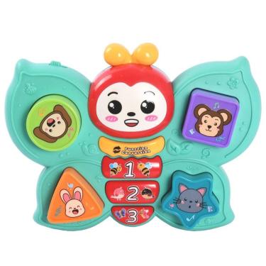 Imagem de Borboleta Teclas Musicais Vermelho - Brinkzania