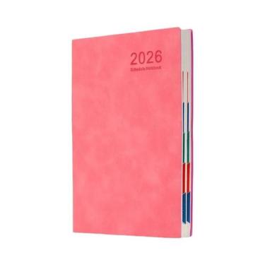 Imagem de Caderno Portátil A5 Em Couro PU, Agenda Diária E Semanal De 365 Dias, 