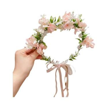 Imagem de Coroa De Flores De Seda Vintage Elegante Para Mulheres, Laço De Cabelo