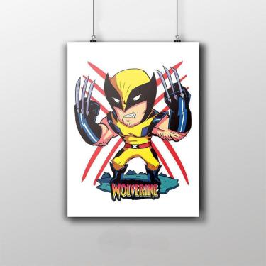 Imagem de Placa Decorativa Wolverine Desenho Liga Da Justiça