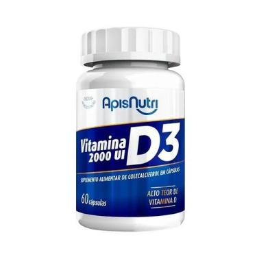 Imagem de Vitamina D3 2000UI (60 caps) - Padrão: Único - Apisnutri