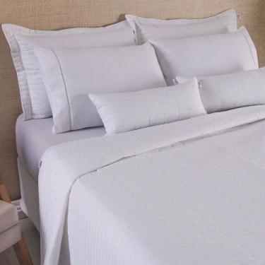Imagem de Cobre Leito Casal Colcha Jogo Cama Padrão Dupla Face Urbany 400Fios - 