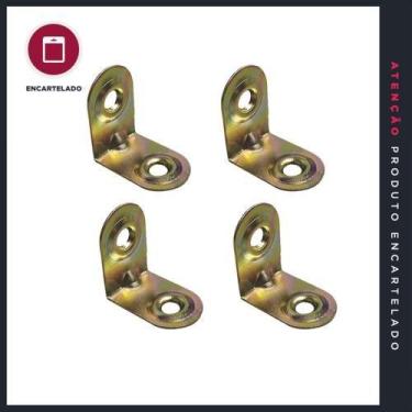 Imagem de Cantoneira L P&J 5190 para Gaveta Bicromatizada com 4 Unidades - 20x20