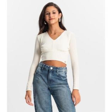 Imagem de Blusa Cropped Juvenil Manga Longa Minty-Feminino