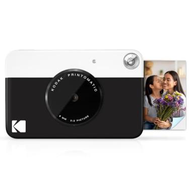 Imagem de KODAK Câmera digital impressa instantânea colorida Printomatic – Fotos coloridas na Zink papel fotográfico adesivo de 5 x 7,6 cm – 5 MP, portátil, presente criativo divertido para aniversário, Natal e