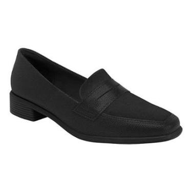 Imagem de Sapato Piccadilly Loafer Giovanna Salto Baixo 662004 Preto-Feminino