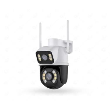 Imagem de Camera WIFI A28 Dupla ICSEE Branca Preto - GENERICO