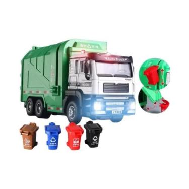 Imagem de Conjunto De Brinquedos Interativo E Realista De Caminhão De Lixo Com L