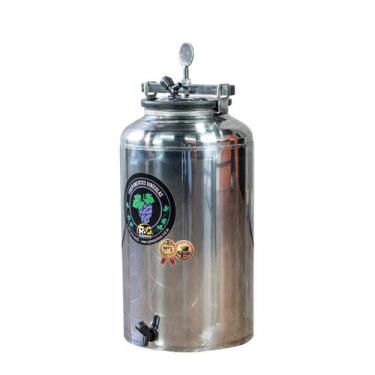 Imagem de Dorna/Reservatório/Pipa de Vinho 25 litros - RG Mquinas LTDA, Inox 304