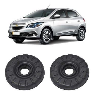 Imagem de Par Coxim Batente Dianteiro Chevrolet Onix 2017 2018 2019 - QualyKits