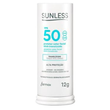 Imagem de Protetor Facial Sunless Translúcido FPS50 Toque Avelud. 12g - FARMAX