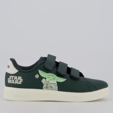 Imagem de Tênis Adidas Advantage Star Wars Mandalorian Infantil Verde-Unissex