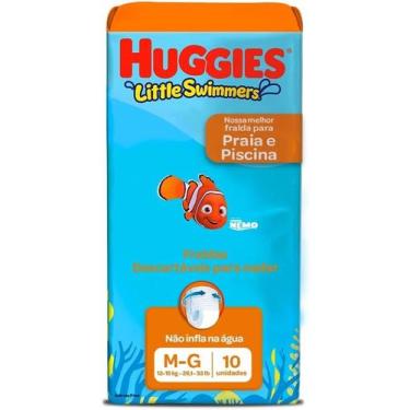 Imagem de Fralda descartavel para piscina huggies little swimmers g c/10 und