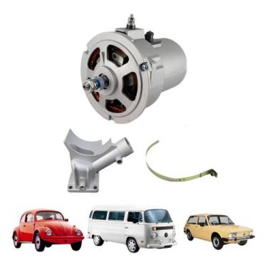 Imagem de Alternador Fusca Kombi Brasilia 55 Amp Novo Completo - EURO