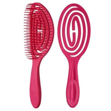Imagem de Escova Oval Flex Desembaraçadora para Cabelo Cacheado - Generica