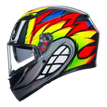 Imagem de Capacete AGV K3 Birdy Prata Esportivo Moto Masculino, Cinza, 56