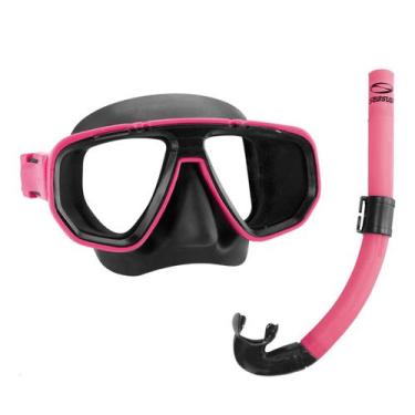 Imagem de KIT DUA, Máscara Snorkel Mergulho - SEASUB, Rosa
