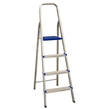Imagem de Escada Alumínio Doméstica Ultra Leve 4 Degraus REAL 004