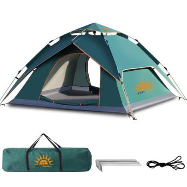 Imagem de Barraca de Camping Automática até 3 Pessoas 2000 mm Impermeável Proteç