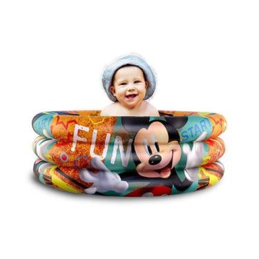 Imagem de Piscina Infantil Inflável bebê  criança 100 litros personagens  Disney