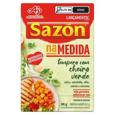 Imagem de Tempero Cheiro Verde Sazón na Medida Caixa 30g 6 Unidades