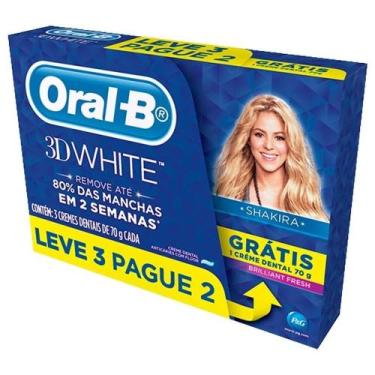 Imagem de Creme Dental 3D White 70g (Leve 3 e Pague 2) - Oral B