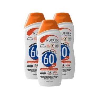 Imagem de Kit 3 Protetores Solar Fps 60 1/3 Corporal 120ml Nutriex