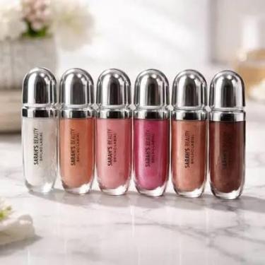 Imagem de Kit 06 Unidades Gloss Brilho Labial Sarahs Beauty S6131