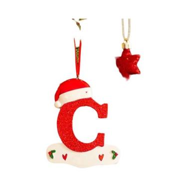Imagem de Decoração De Árvore De Natal Com 26 Letras Em Acrílico DIY, Ornamento 