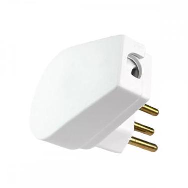 Imagem de Pino Prensa Cabo Flp 2 Polos+Terra 20A. Branco - Kit C/10 Pecas