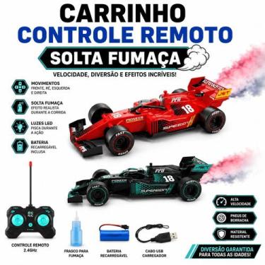 Imagem de Carrinho de Controle Remoto Fórmula 1 Solta Fumaça - FUN GAME