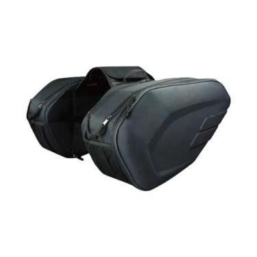 Imagem de Bolsas De Selim Impermeáveis Para Capacete De Moto E Capa De Chuva Par