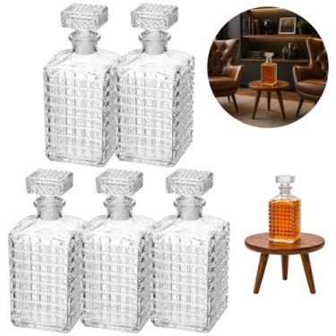 Imagem de 5 Garrafas para Whisky 560ml Transparente Bar - Rojemac
