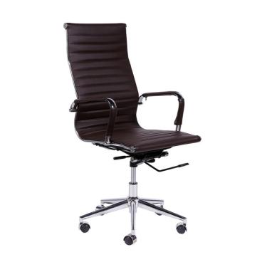 Imagem de Cadeira de Escritório Presidente Eames Esteirinha Café