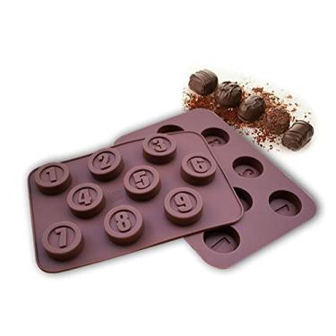 Imagem de Bandeja de cubo de gelo, bandejas de números de silicone1-9, caixa de gelo, ferramenta de fabricação de cubos de gelo para cozinha feliz de ano novo