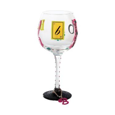 Imagem de Mud Pie Taça de vinho com letra B